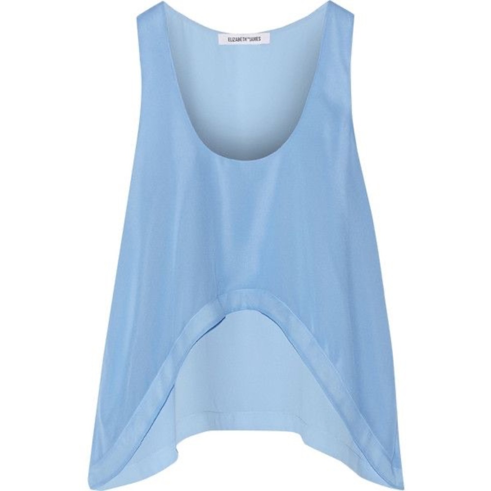 ‘Marley’ layered effect silk chiffon top - Picture 2 of 2